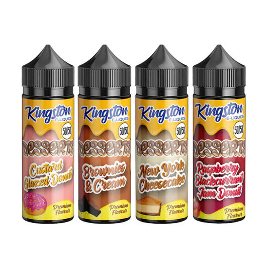 Kingston Desserts 120ml Shortfill 0mg (50VG/50PG)