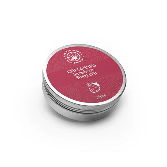CBD Brothers 1250mg CBD Strawberry Gummies - 30 Pcs