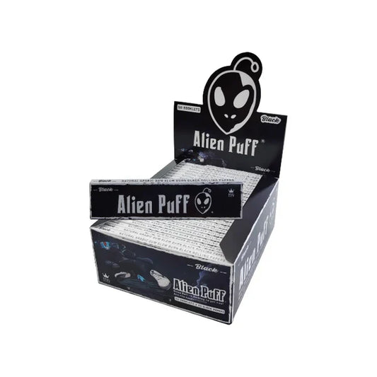 Alien Puff King Size Black Rolling Papers - 50 Booklets (HP2126)