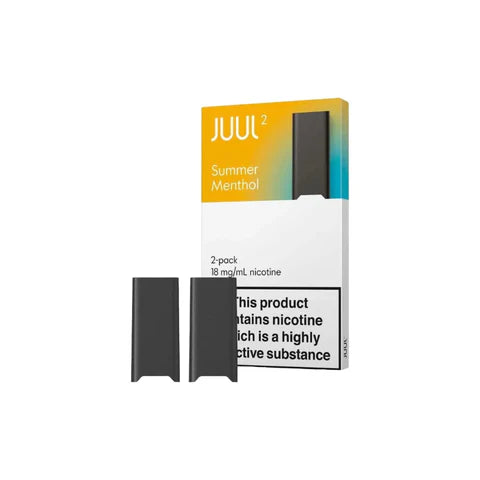 18mg JUUL 2 Prefilled Vape Pods 400 Puffs - 2 Pcs