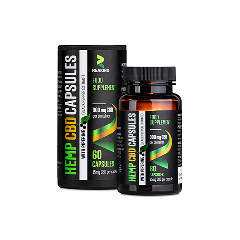 Reakiro 1500mg Full Spectrum CBD Soft Gel Capsules - 60 Caps (BUY 1 GET 1 FREE)