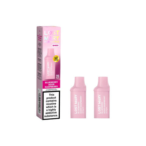 20mg Lost Mary BM600 Prefilled Replacement Pods 1200 Puffs - 2 Pcs