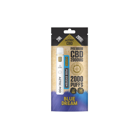 Aztec CBD 2000mg Broad Spectrum Starter Pro Pod Vape